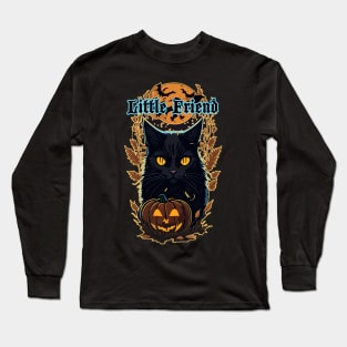 Little Friend of Witches in Halloween Long Sleeve T-Shirt